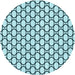 Square Patterned Aquamarine Stone Green Rug, pat541lblu