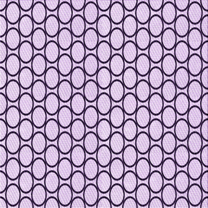 Round Patterned French Lilac Purple Rug, pat541pur