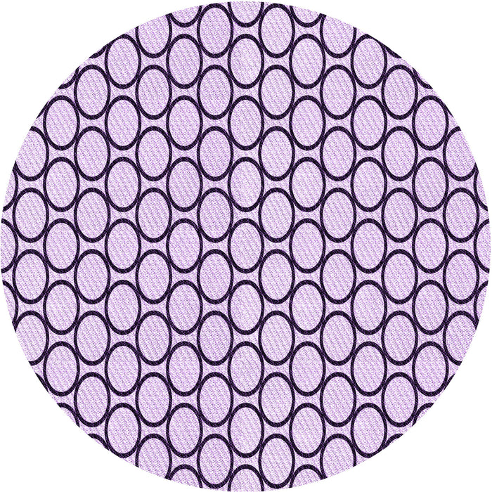 Square Patterned French Lilac Purple Rug, pat541pur