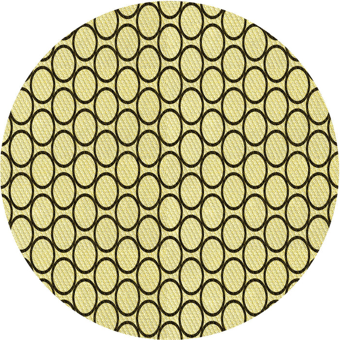 Square Patterned Oak Brown Rug, pat541yw