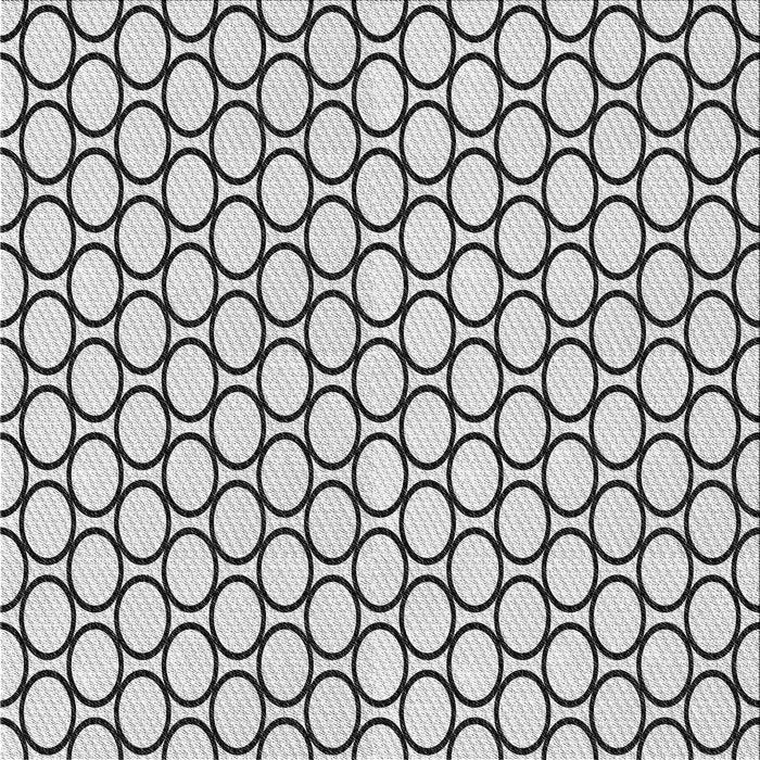 Square Patterned Gray Novelty Rug, pat541