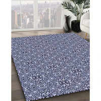 Patterned Blue Rug, pat542blu