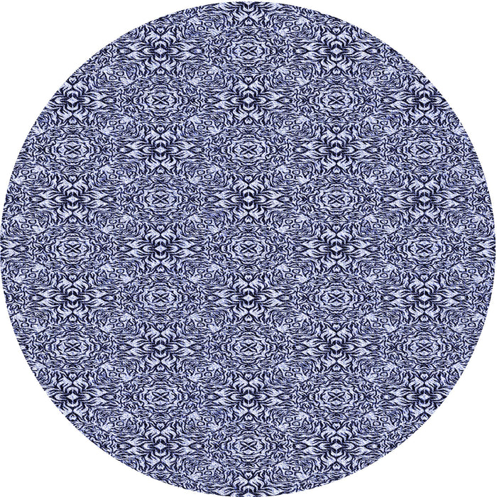 Square Machine Washable Transitional Blue Rug in a Living Room, wshpat542blu