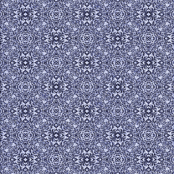 Machine Washable Transitional Blue Rug, wshpat542blu