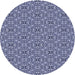 Square Patterned Blue Rug, pat542blu