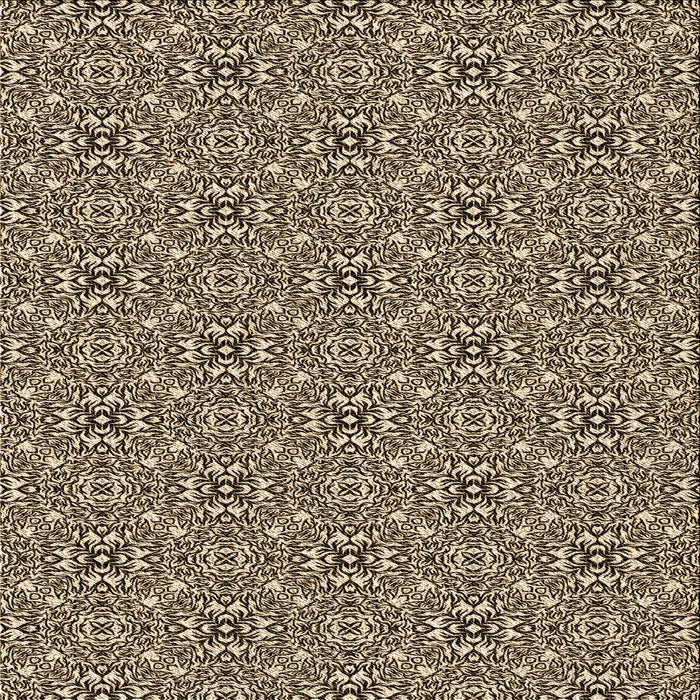 Round Patterned Milk Chocolate Brown Rug, pat542brn