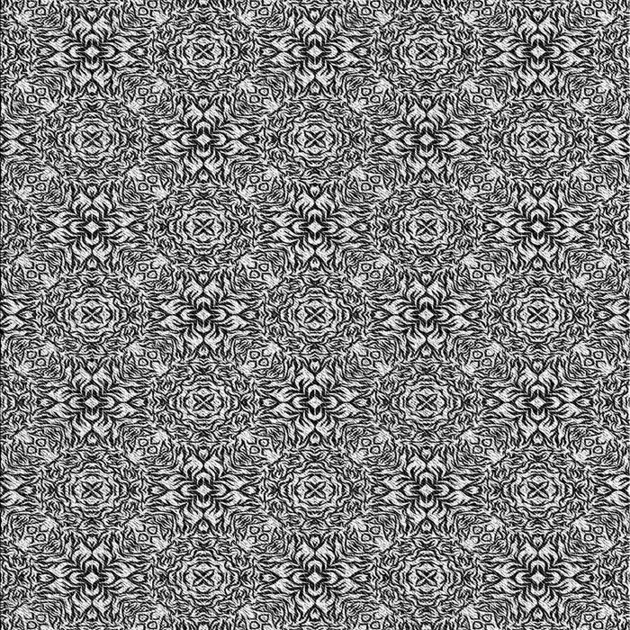 Patterned Platinum Silver Gray Rug, pat542gry