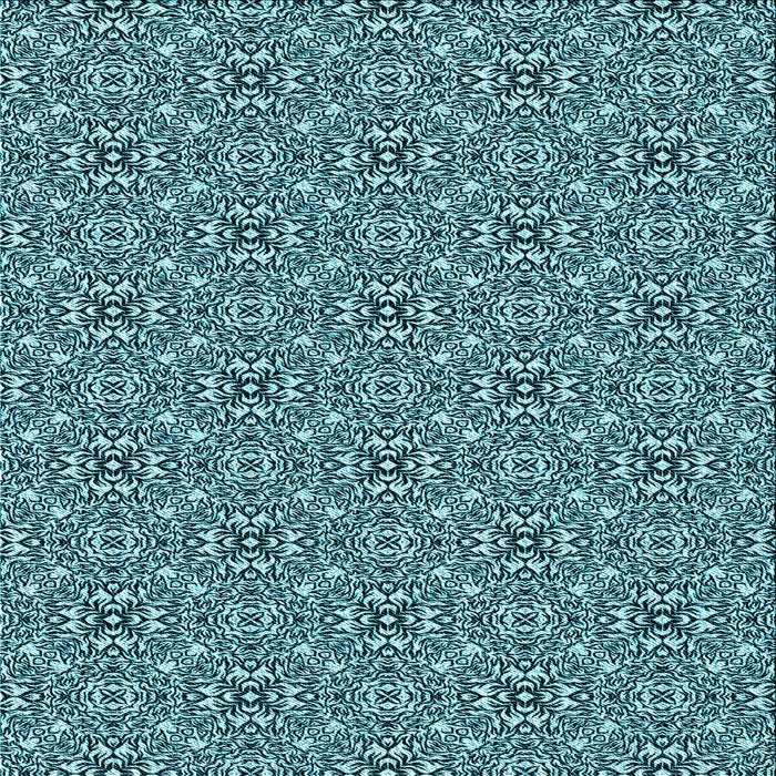 Round Machine Washable Transitional Medium Teal Green Rug, wshpat542lblu