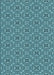 Patterned Medium Teal Green Rug, pat542lblu