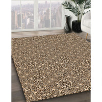 Patterned Bakers Brown Rug, pat542org