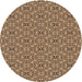 Square Machine Washable Transitional Bakers Brown Rug in a Living Room, wshpat542org