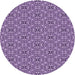 Square Patterned Purple Rug, pat542pur