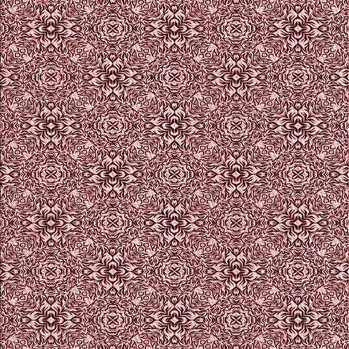 Patterned Saffron Red Rug, pat542rd