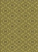 Machine Washable Transitional Bold Yellow Rug, wshpat542yw