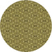 Square Patterned Bold Yellow Rug, pat542yw