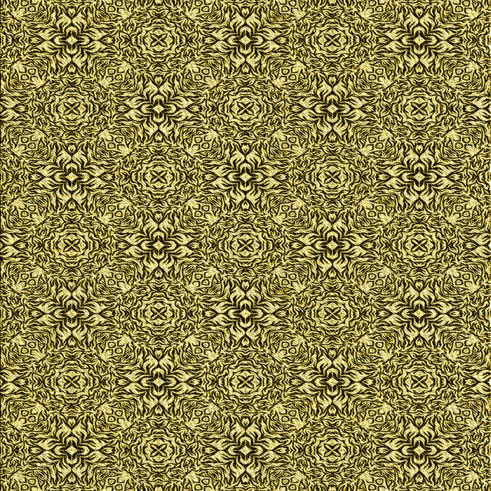 Patterned Bold Yellow Rug, pat542yw