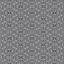 Square Patterned Charcoal Black Novelty Rug, pat542