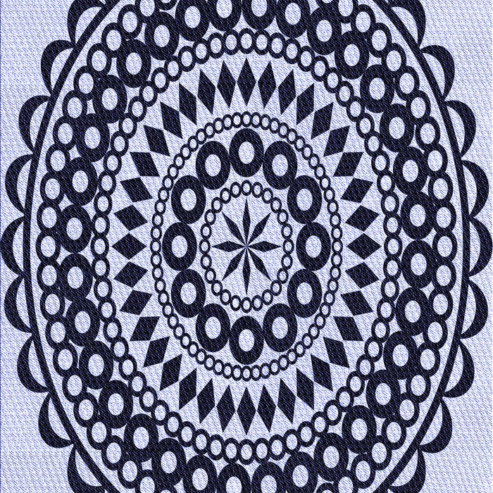 Machine Washable Transitional Blue Rug, wshpat543blu