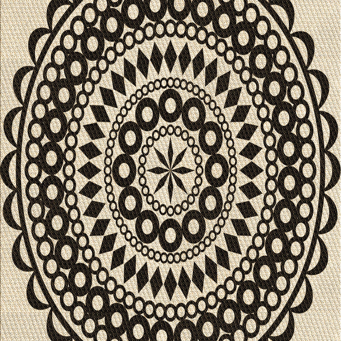 Machine Washable Transitional Chocolate Brown Rug, wshpat543brn