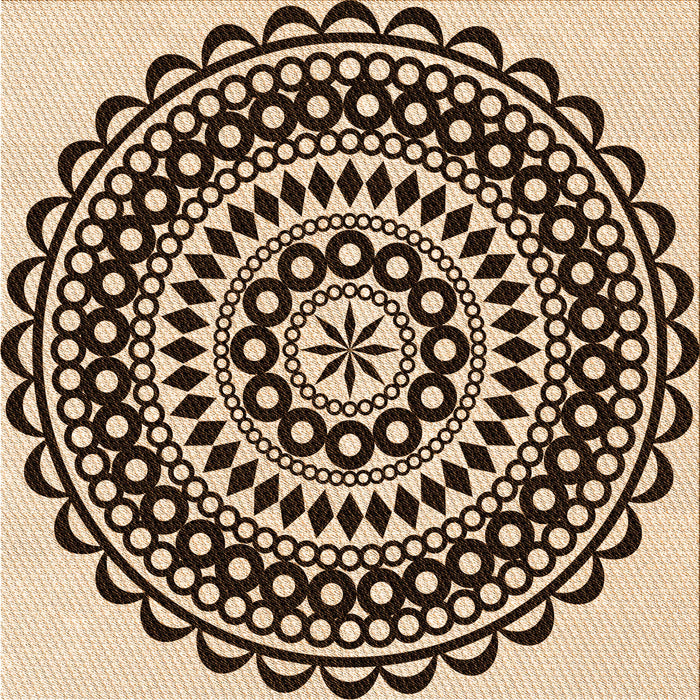 Round Machine Washable Transitional Deep Peach Orange Rug, wshpat543org