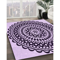 Patterned Blossom Pink Rug, pat543pur