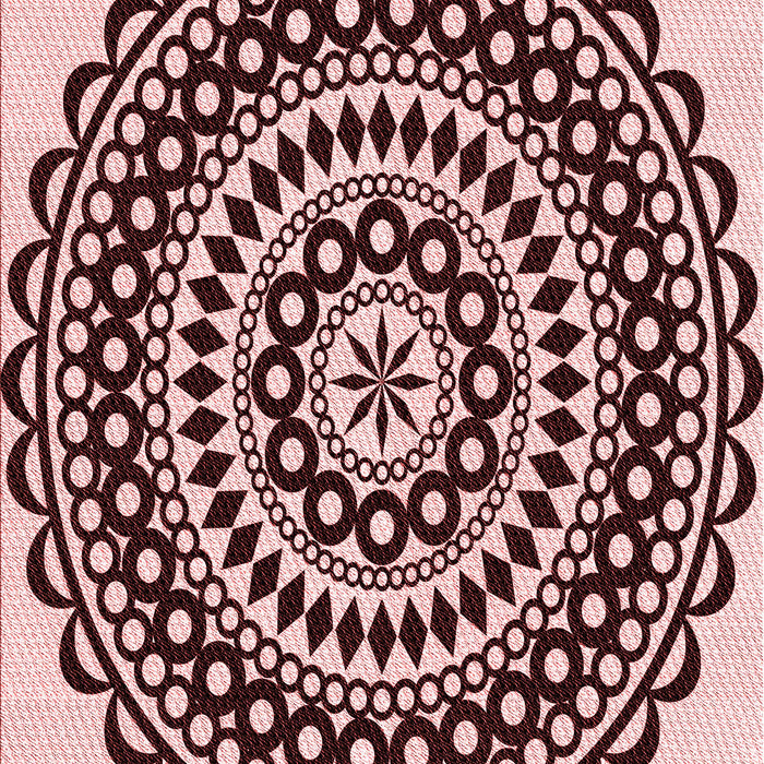 Machine Washable Transitional Pink Rug, wshpat543rd