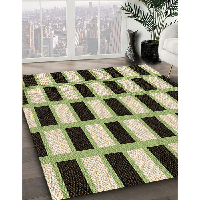 Machine Washable Transitional Chocolate Brown Rug in a Family Room, wshpat544brn