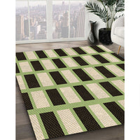 Patterned Milk Chocolate Brown Rug, pat544brn