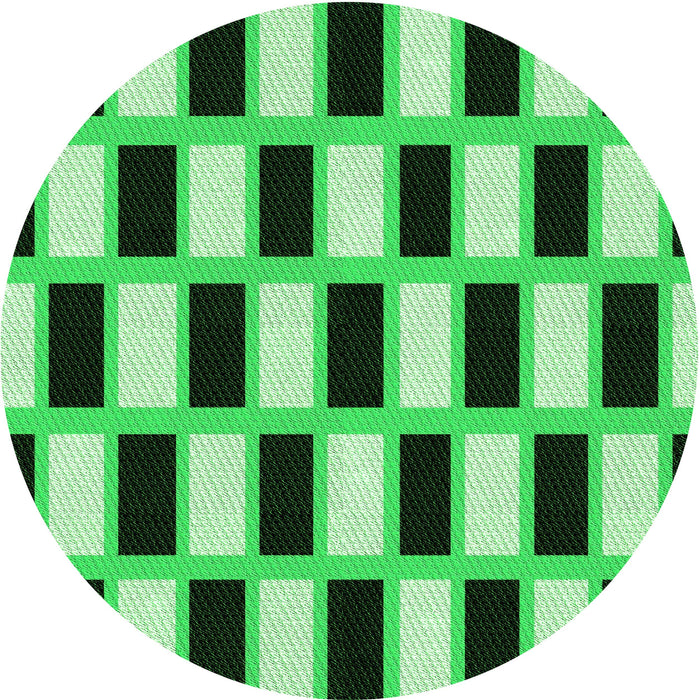 Square Machine Washable Transitional Green Rug in a Living Room, wshpat544grn