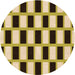 Square Patterned Mustard Yellow Rug, pat544org