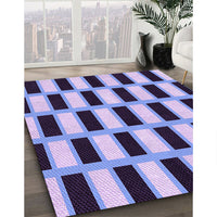 Patterned Blue Rug, pat544pur