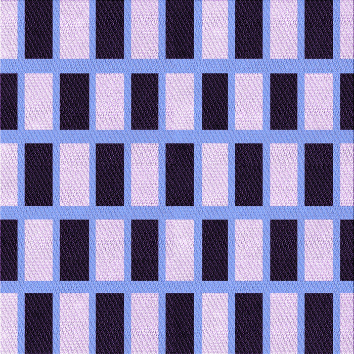 Round Patterned Blue Rug, pat544pur