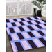 Machine Washable Transitional Blue Rug in a Family Room, wshpat544pur