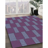 Patterned Medium Purple Rug, pat545blu