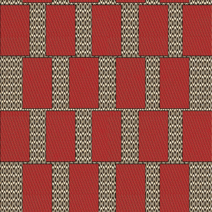 Machine Washable Transitional Red Rug, wshpat545brn