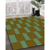 Patterned Green Rug, pat545grn