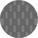 Square Patterned Gunmetal Gray Rug, pat545gry