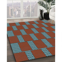 Patterned Gray Rug, pat545lblu