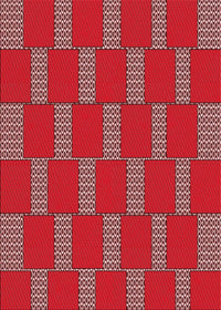 Machine Washable Transitional Indian Red Rug, wshpat545rd