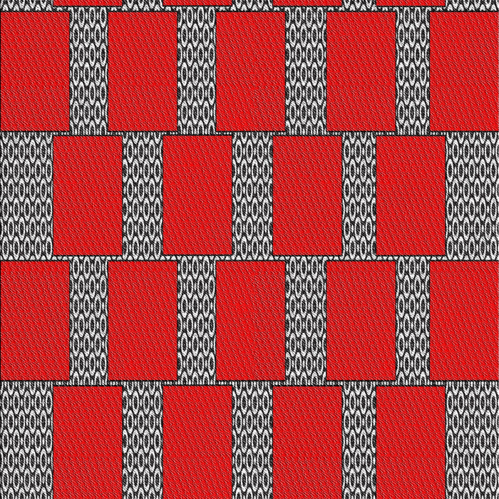 Patterned Red Novelty Rug, pat545