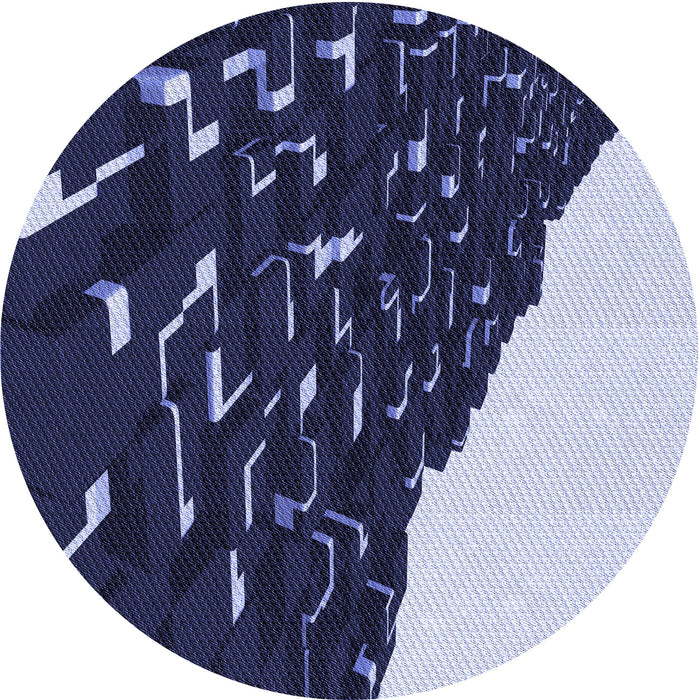 Square Machine Washable Transitional Night Blue Rug in a Living Room, wshpat546blu