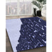 Machine Washable Transitional Night Blue Rug in a Family Room, wshpat546blu