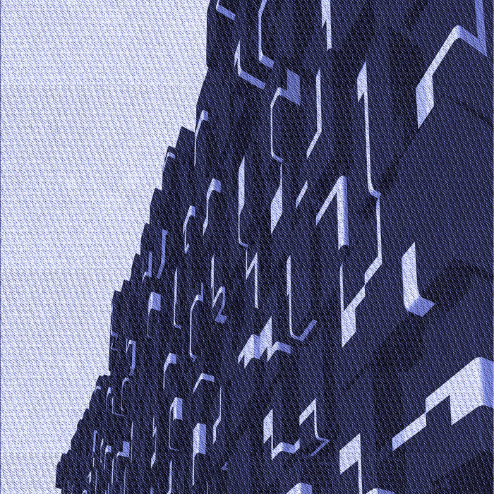 Machine Washable Transitional Night Blue Rug, wshpat546blu