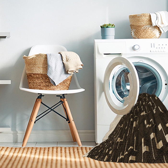 Machine Washable Transitional Camel Brown Rug in a Washing Machine, wshpat546brn