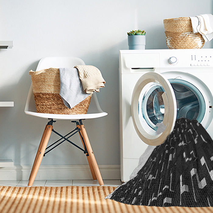 Machine Washable Transitional Midnight Gray Rug in a Washing Machine, wshpat546gry