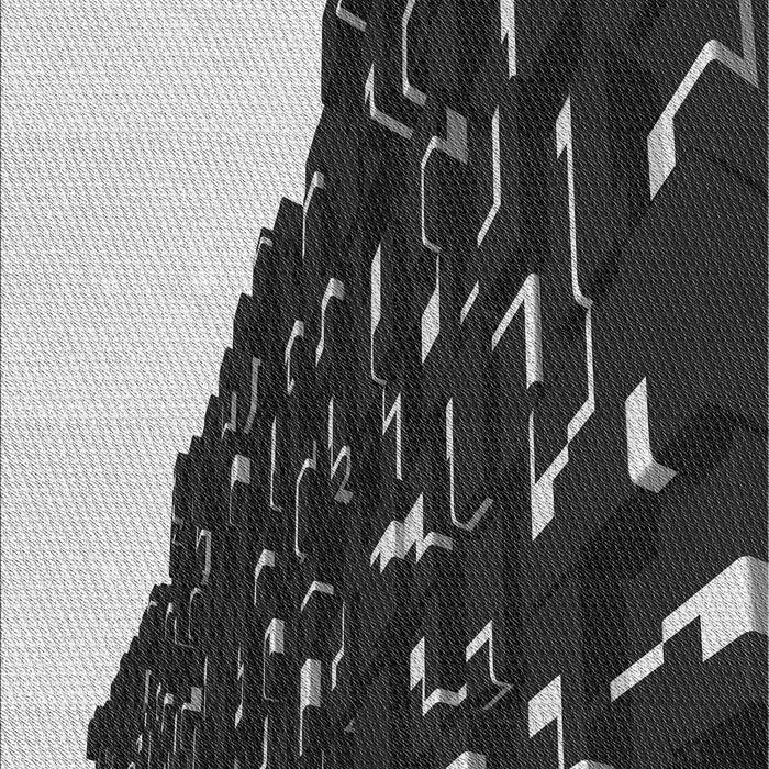 Machine Washable Transitional Midnight Gray Rug, wshpat546gry