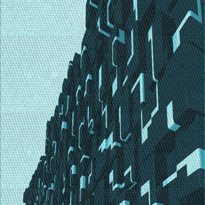 Machine Washable Transitional Deep Teal Green Rug, wshpat546lblu