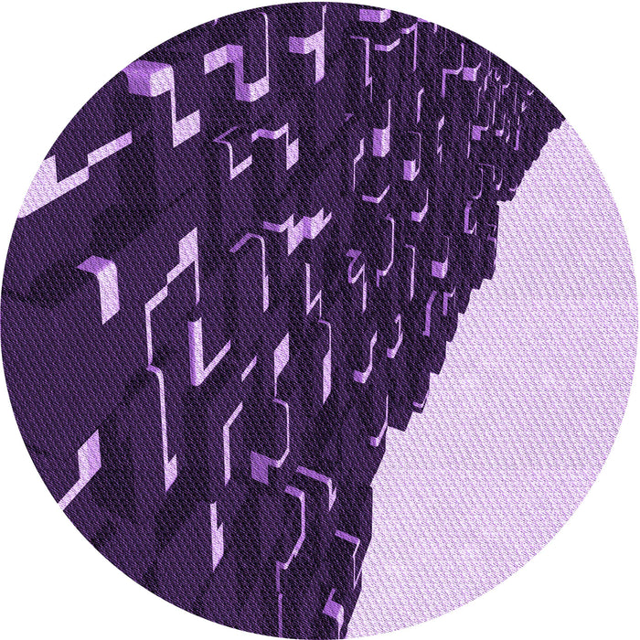 Square Patterned Dark Purple Rug, pat546pur