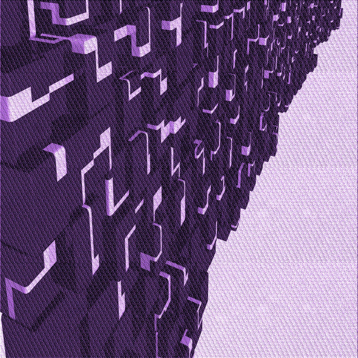 Round Machine Washable Transitional Dark Purple Rug, wshpat546pur