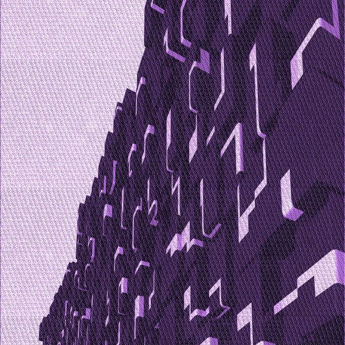 Patterned Dark Purple Rug, pat546pur